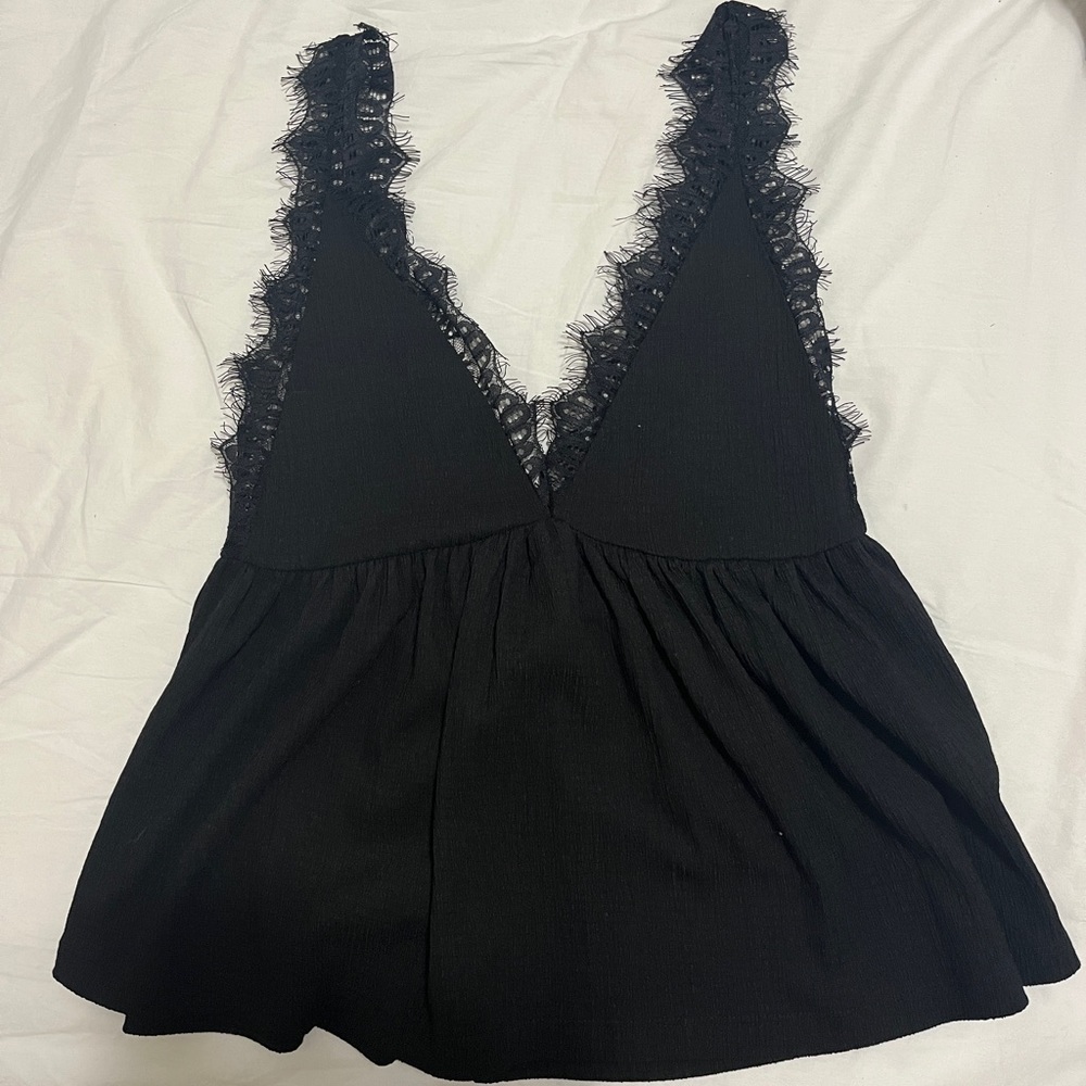 Urban outfitters babydoll lace top